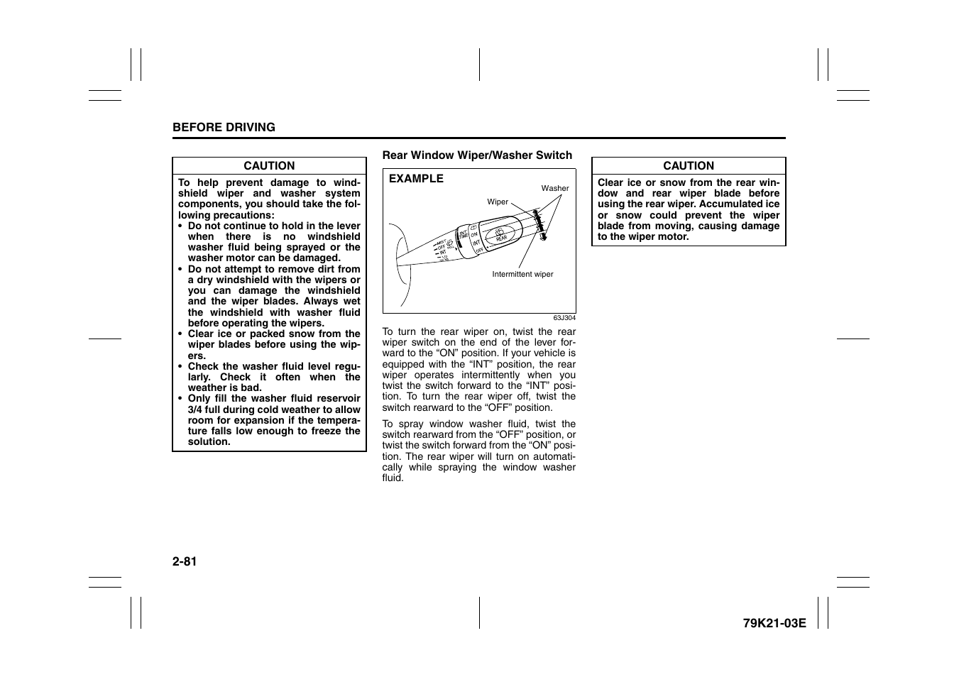 Suzuki 2010 Grand Vitara User Manual | Page 98 / 337