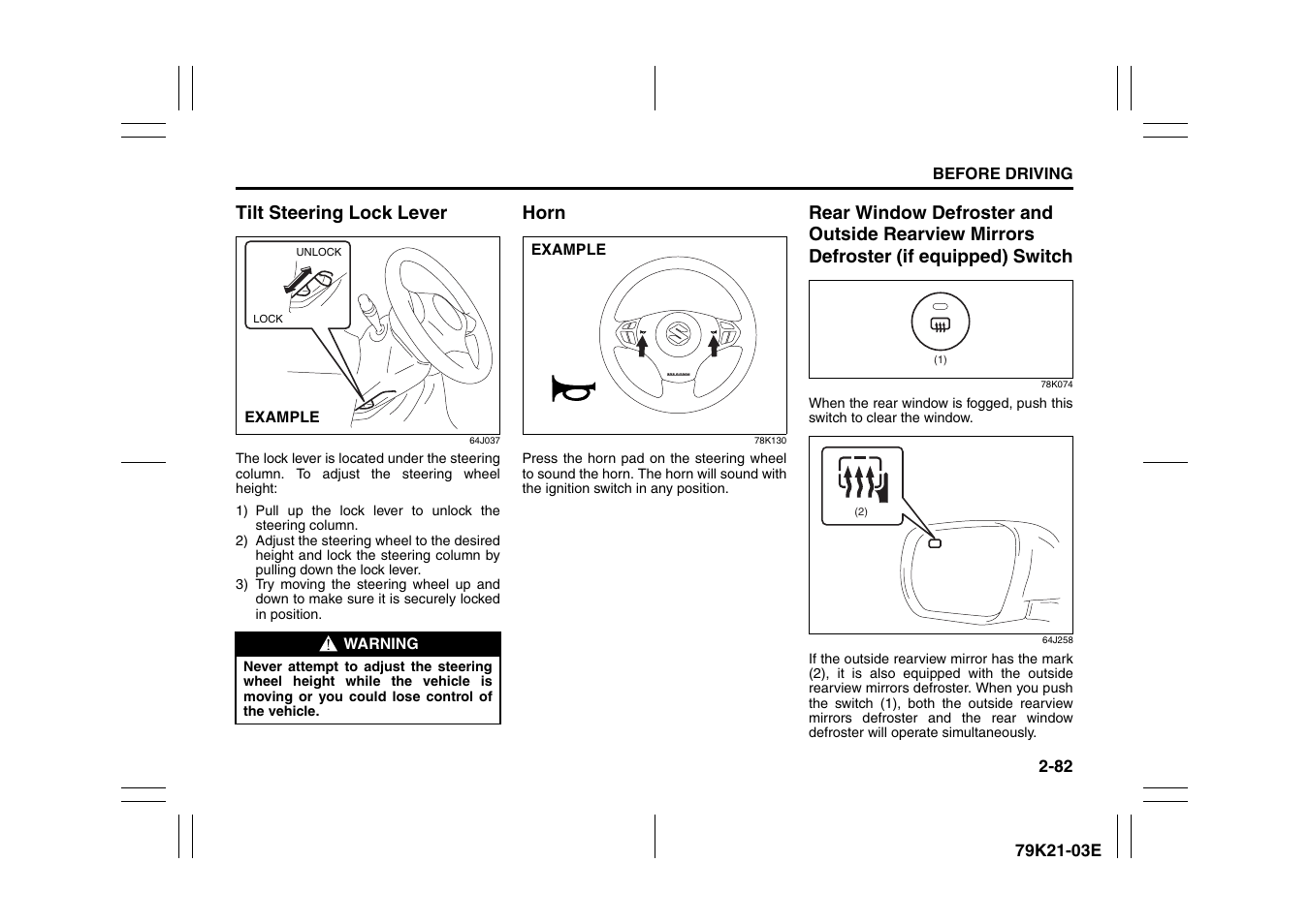 Suzuki 2010 Grand Vitara User Manual | Page 99 / 337