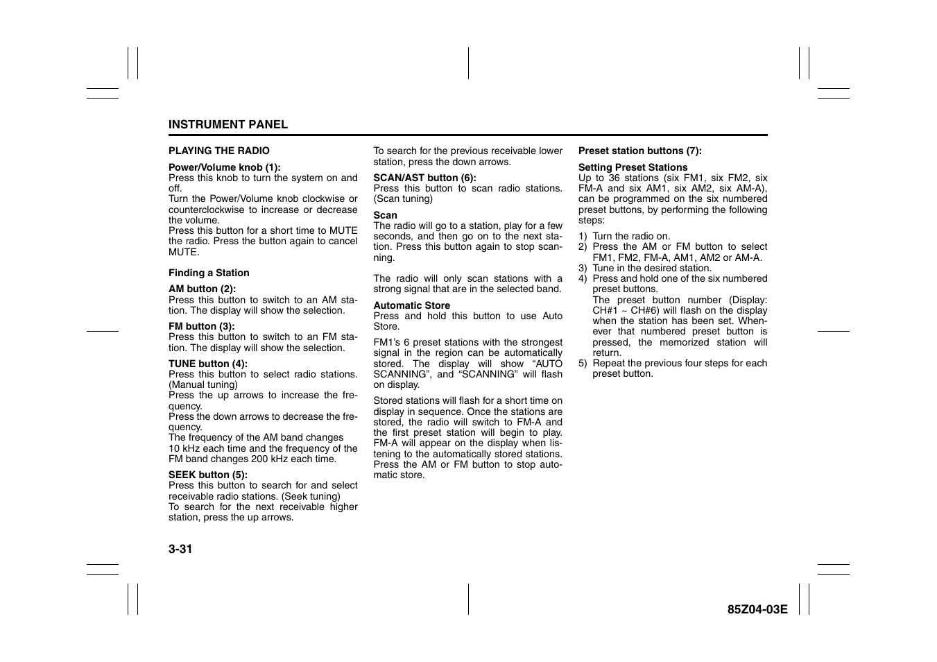 Suzuki Automible 2008 Forenza User Manual | Page 107 / 226