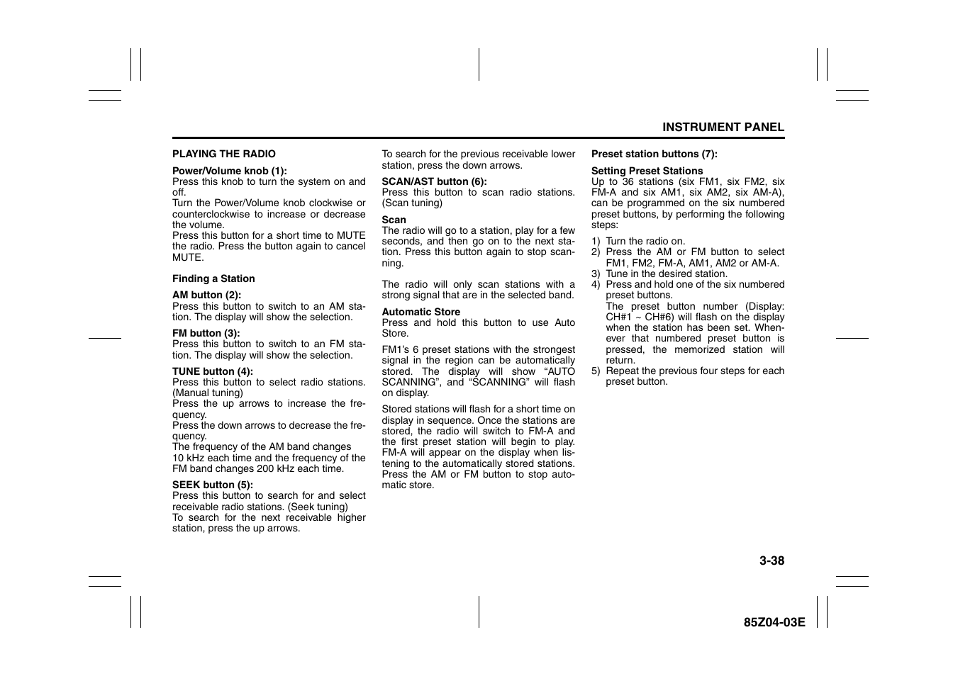 Suzuki Automible 2008 Forenza User Manual | Page 114 / 226