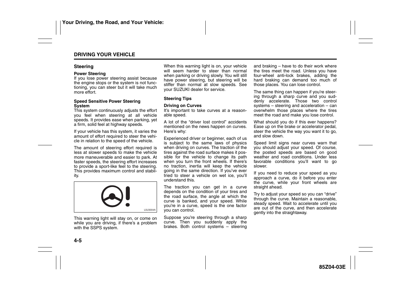 Suzuki Automible 2008 Forenza User Manual | Page 129 / 226