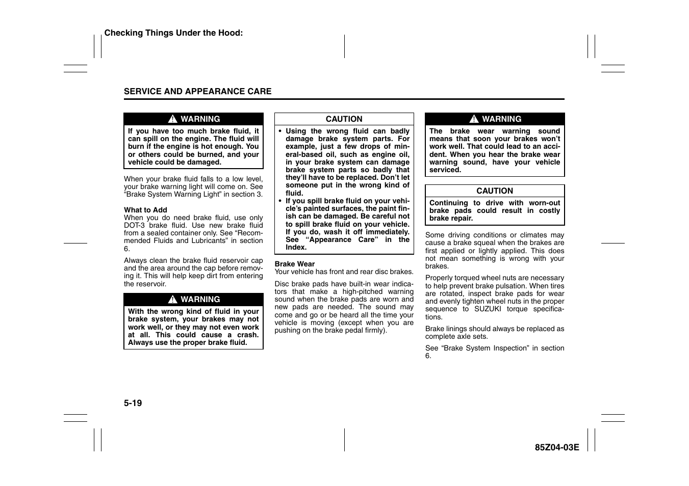 Suzuki Automible 2008 Forenza User Manual | Page 163 / 226