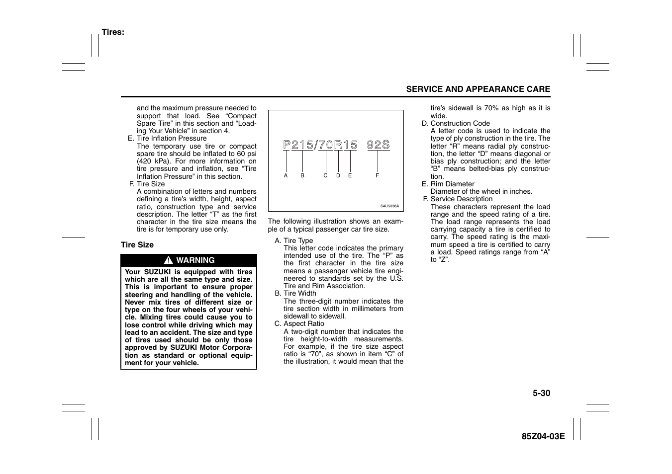 Suzuki Automible 2008 Forenza User Manual | Page 174 / 226