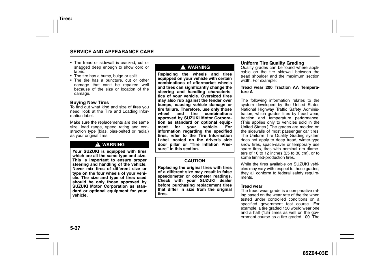 Suzuki Automible 2008 Forenza User Manual | Page 181 / 226