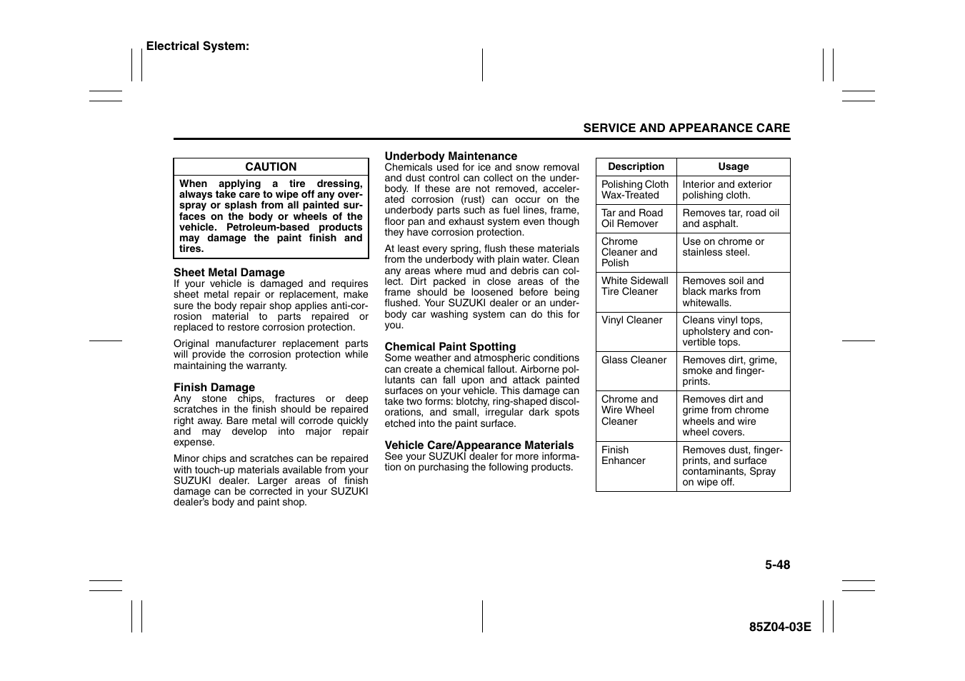 Suzuki Automible 2008 Forenza User Manual | Page 192 / 226