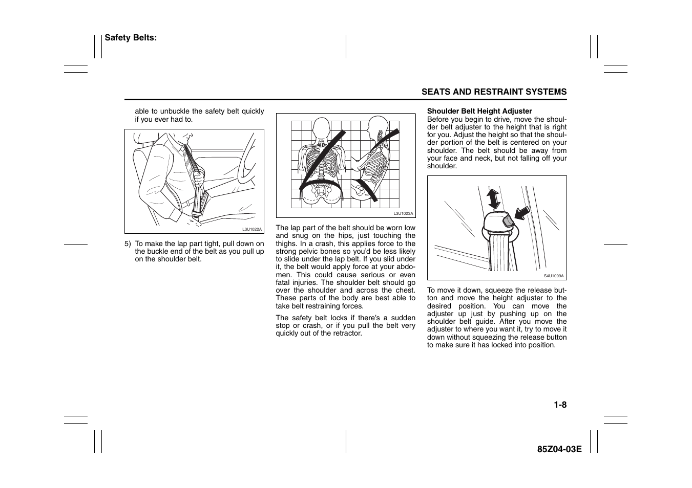 Suzuki Automible 2008 Forenza User Manual | Page 20 / 226