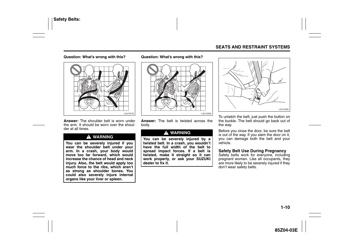 Suzuki Automible 2008 Forenza User Manual | Page 22 / 226