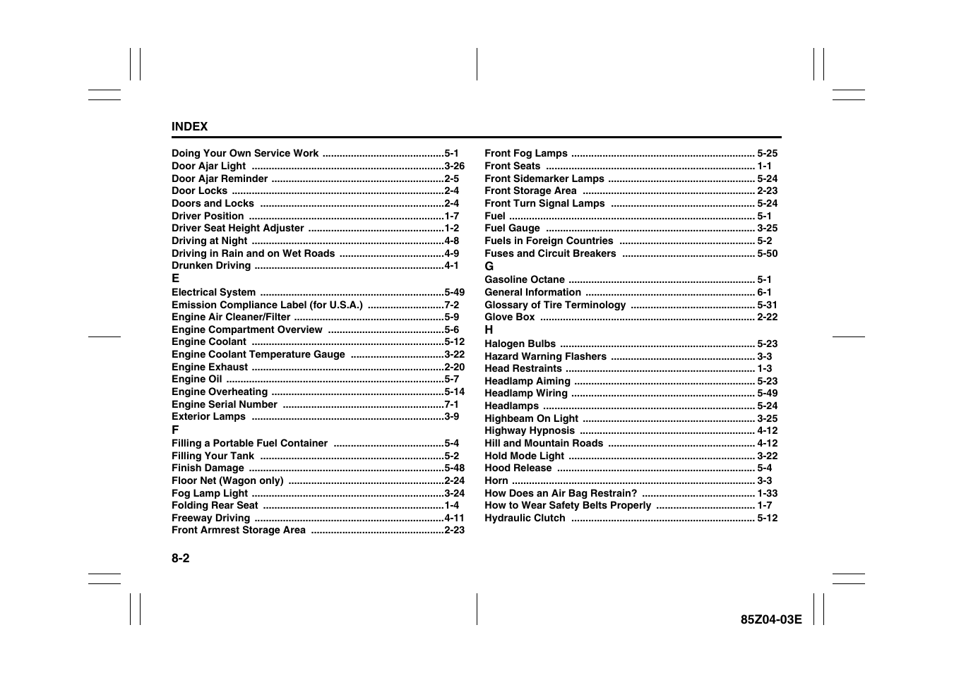 Suzuki Automible 2008 Forenza User Manual | Page 221 / 226