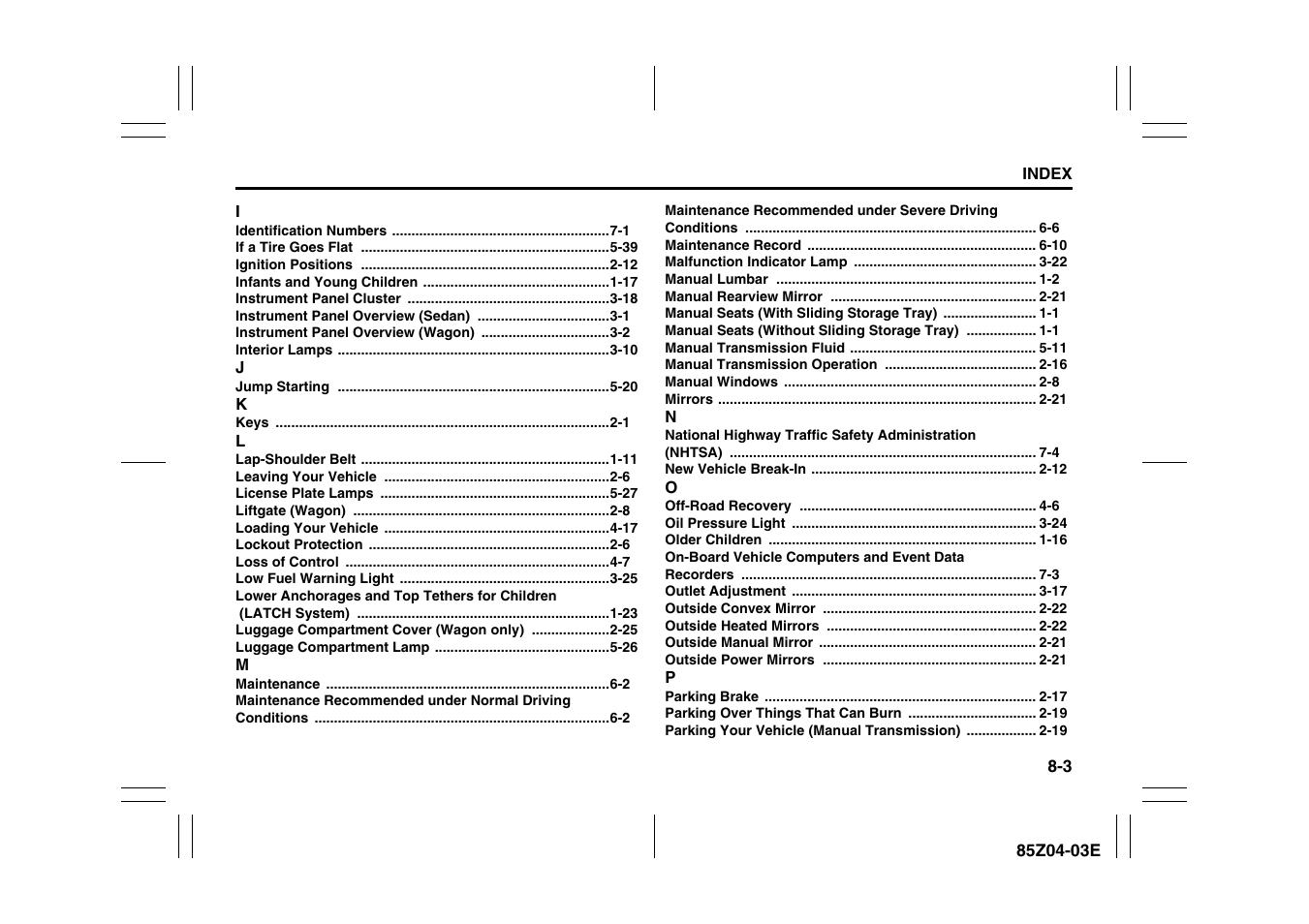 Suzuki Automible 2008 Forenza User Manual | Page 222 / 226