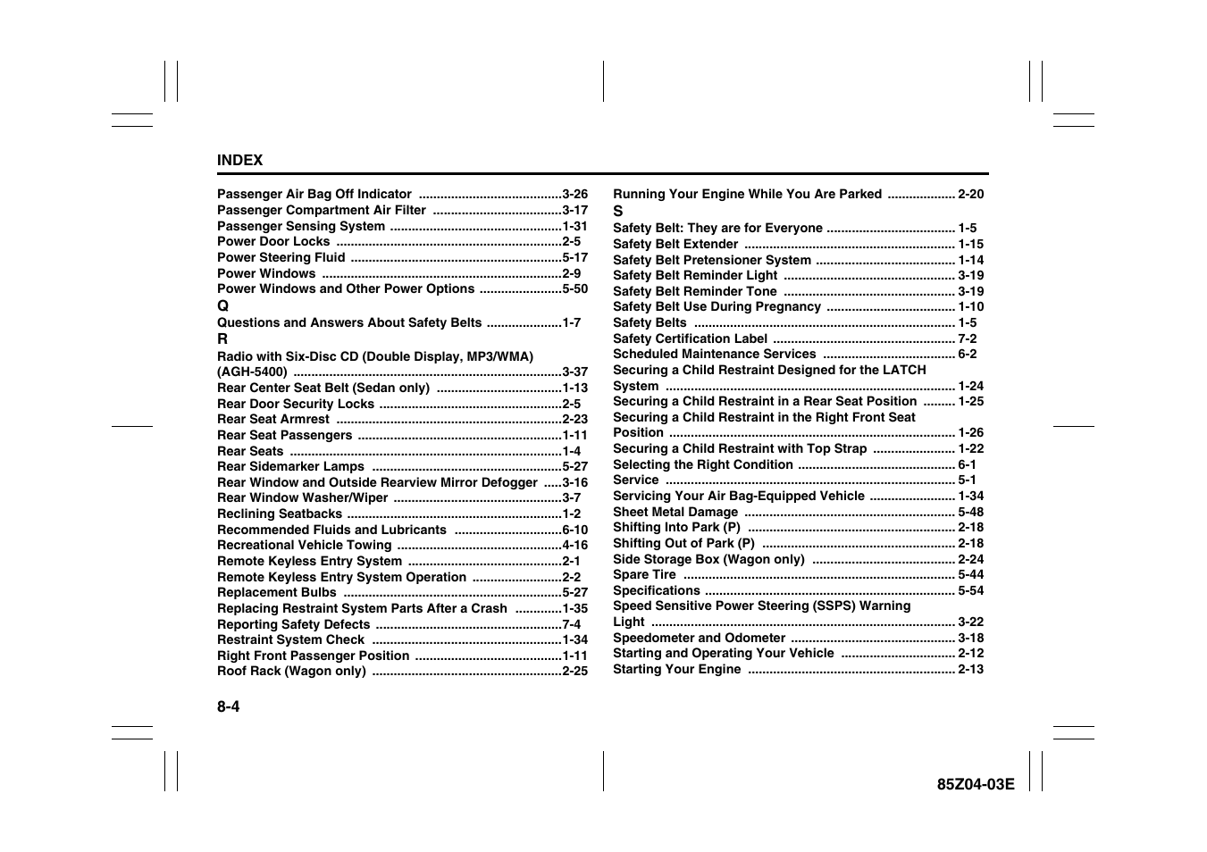 Suzuki Automible 2008 Forenza User Manual | Page 223 / 226