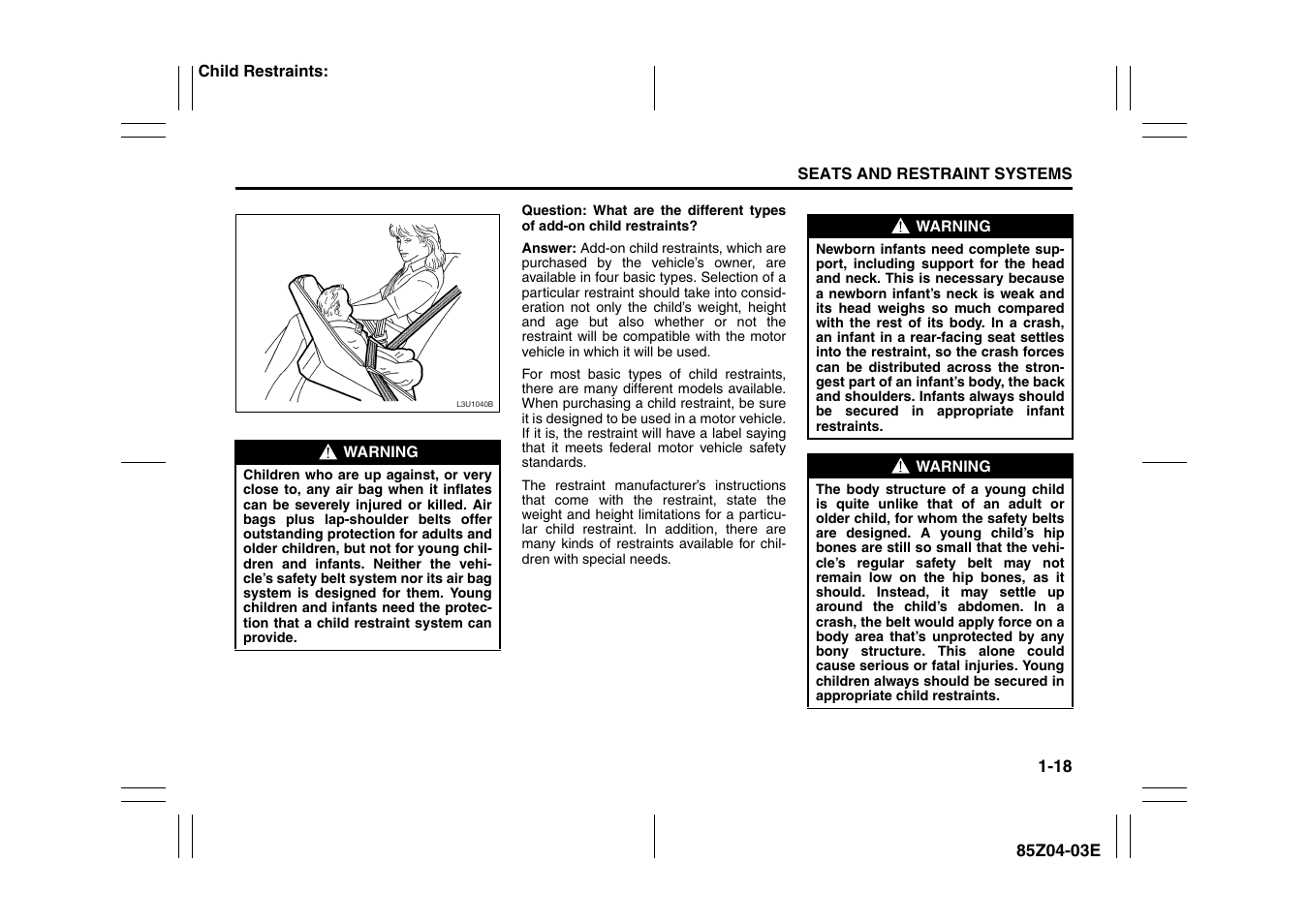 Suzuki Automible 2008 Forenza User Manual | Page 30 / 226