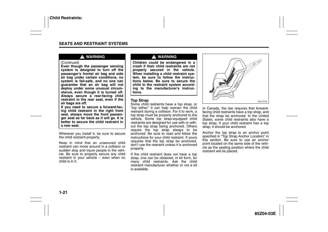 Suzuki Automible 2008 Forenza User Manual | Page 33 / 226