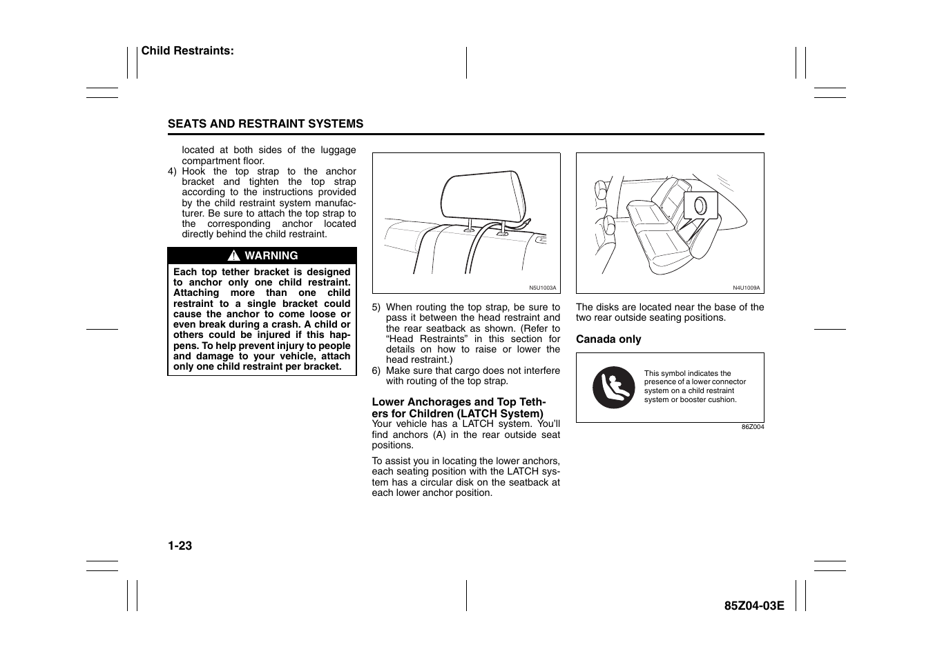 Suzuki Automible 2008 Forenza User Manual | Page 35 / 226