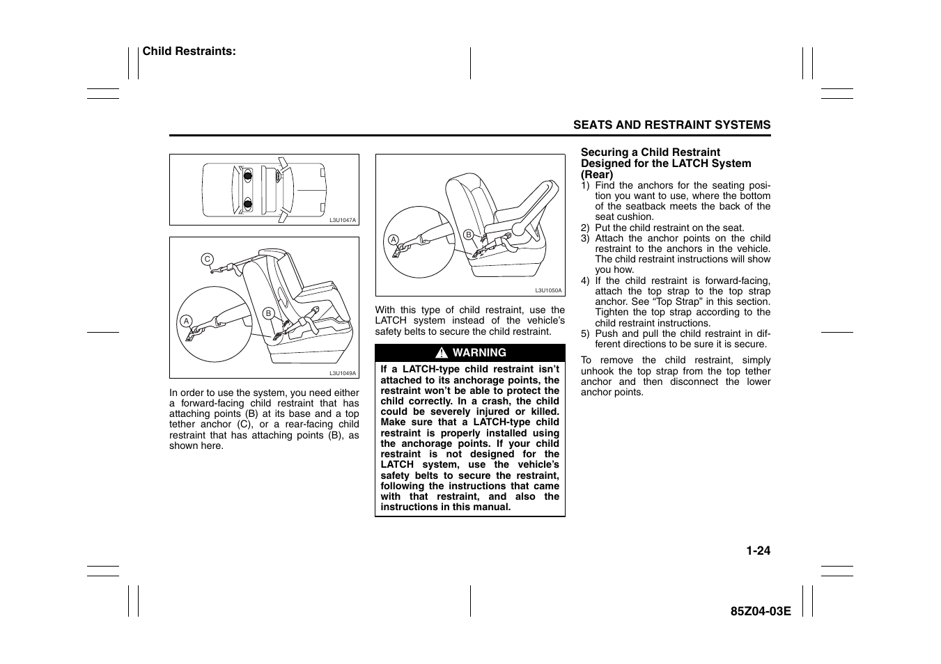 Suzuki Automible 2008 Forenza User Manual | Page 36 / 226