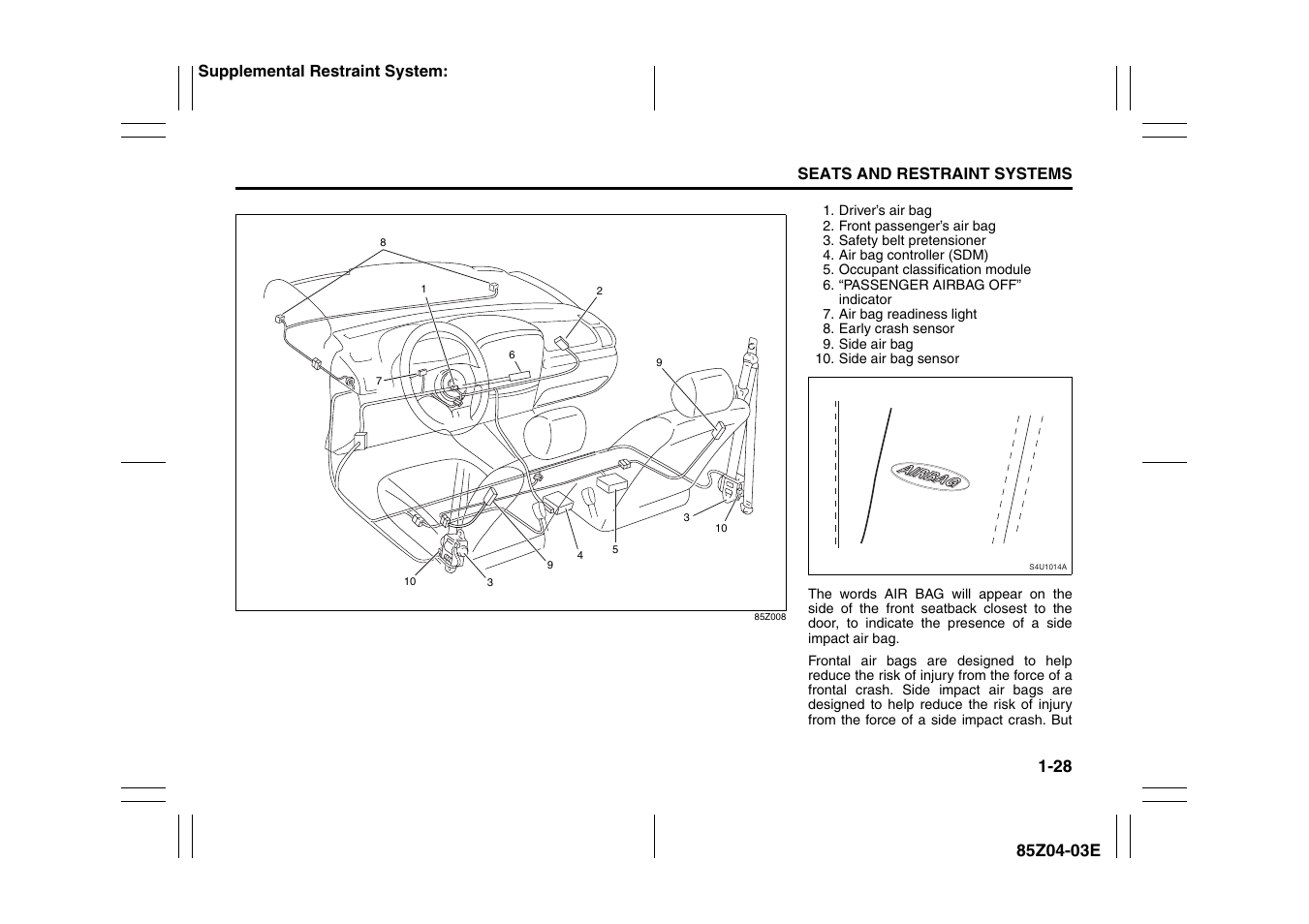 Suzuki Automible 2008 Forenza User Manual | Page 40 / 226