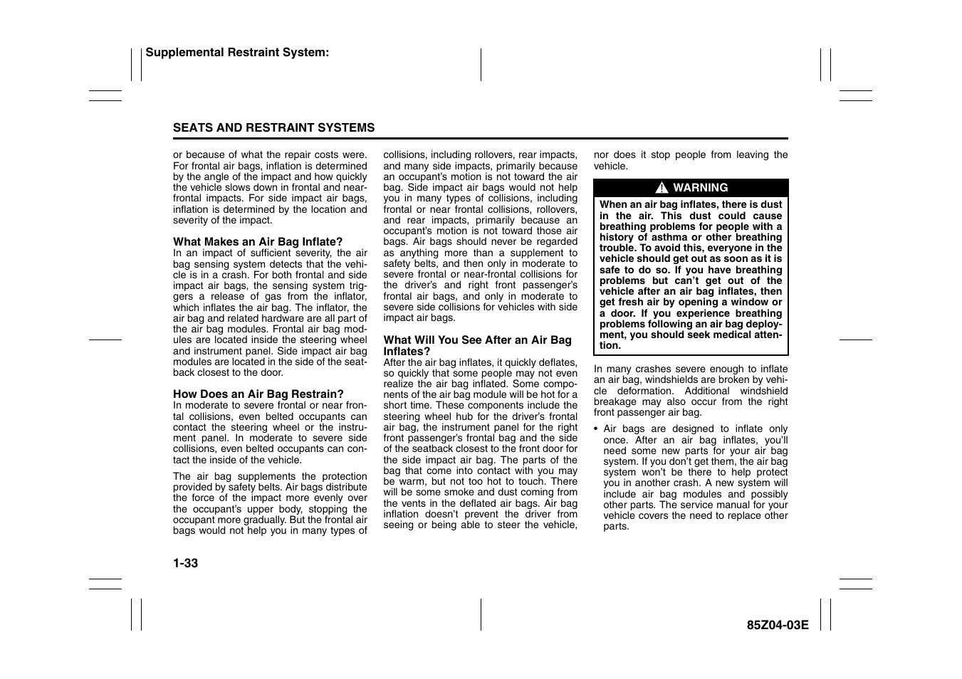 Suzuki Automible 2008 Forenza User Manual | Page 45 / 226