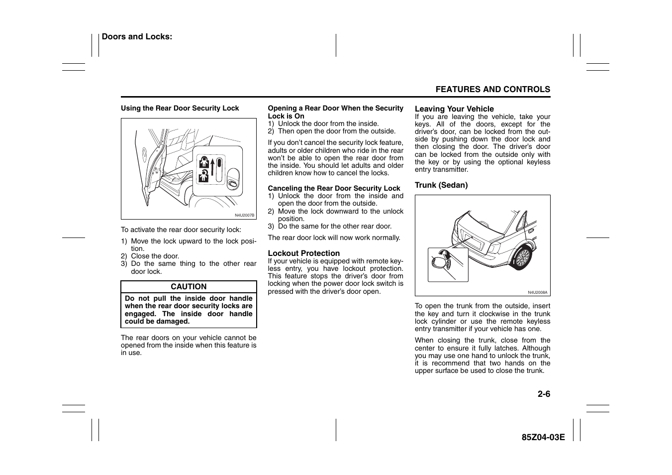 Suzuki Automible 2008 Forenza User Manual | Page 54 / 226