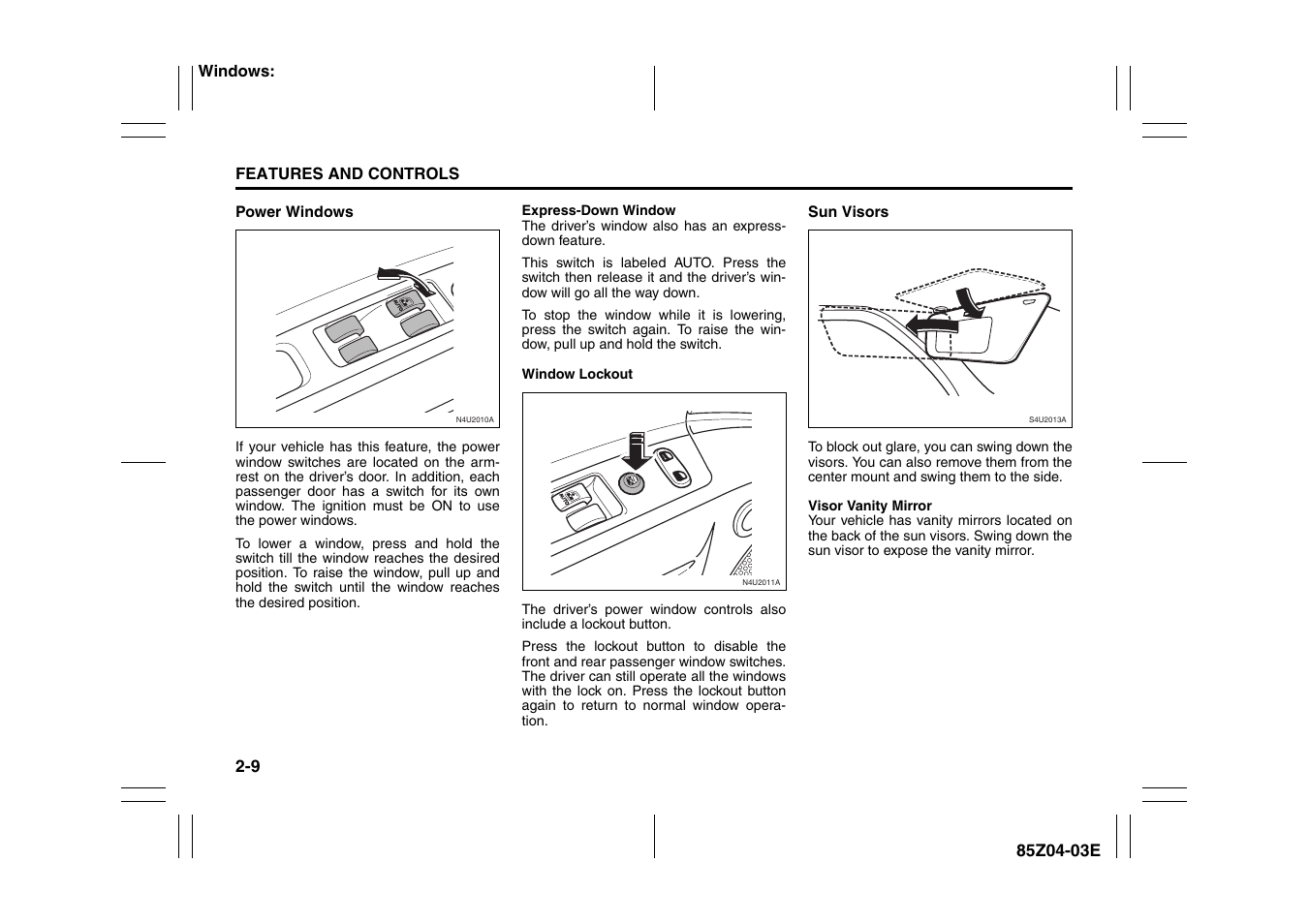 Suzuki Automible 2008 Forenza User Manual | Page 57 / 226