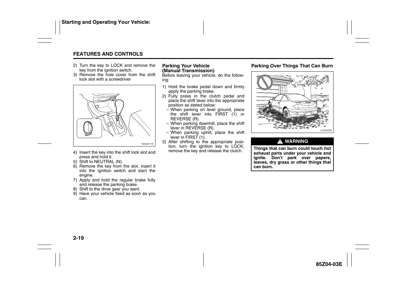 Suzuki Automible 2008 Forenza User Manual | Page 67 / 226
