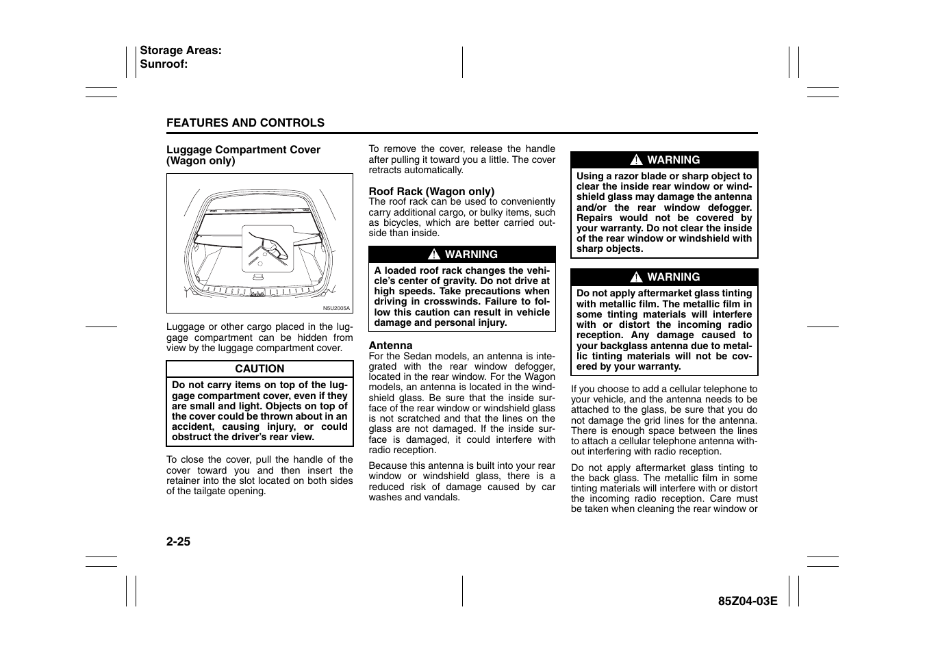 Suzuki Automible 2008 Forenza User Manual | Page 73 / 226