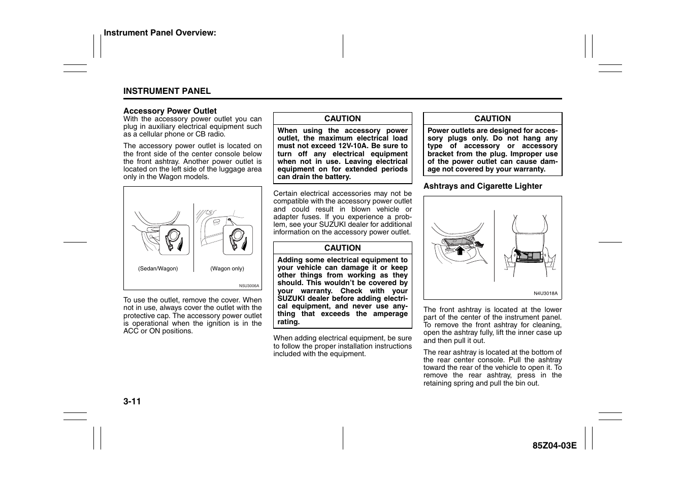 Suzuki Automible 2008 Forenza User Manual | Page 87 / 226