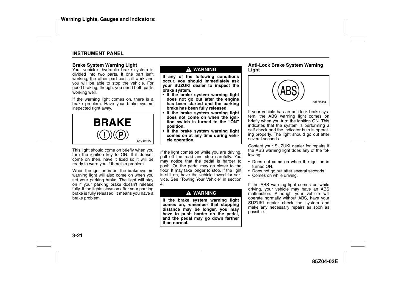 Suzuki Automible 2008 Forenza User Manual | Page 97 / 226