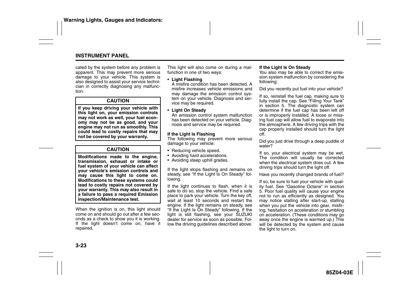 Suzuki Automible 2008 Forenza User Manual | Page 99 / 226