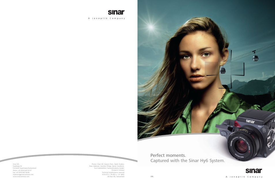 Sinar Medium Format Camera System Hy6 User Manual | Page 12 / 12