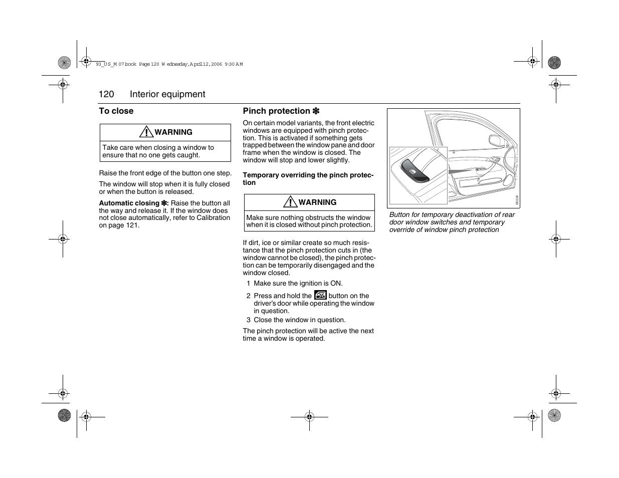 Saab 2007 9-3 User Manual | Page 120 / 304