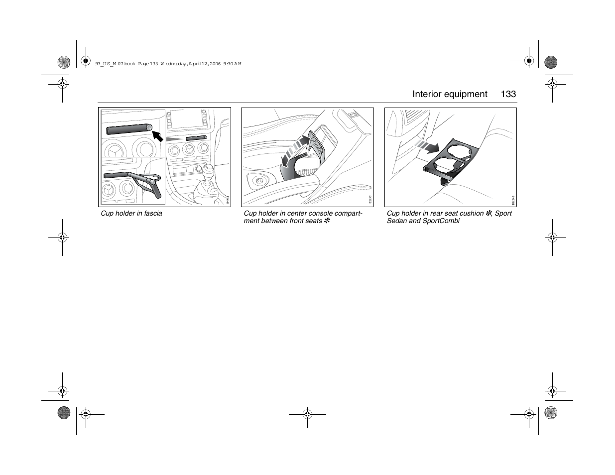 Saab 2007 9-3 User Manual | Page 133 / 304