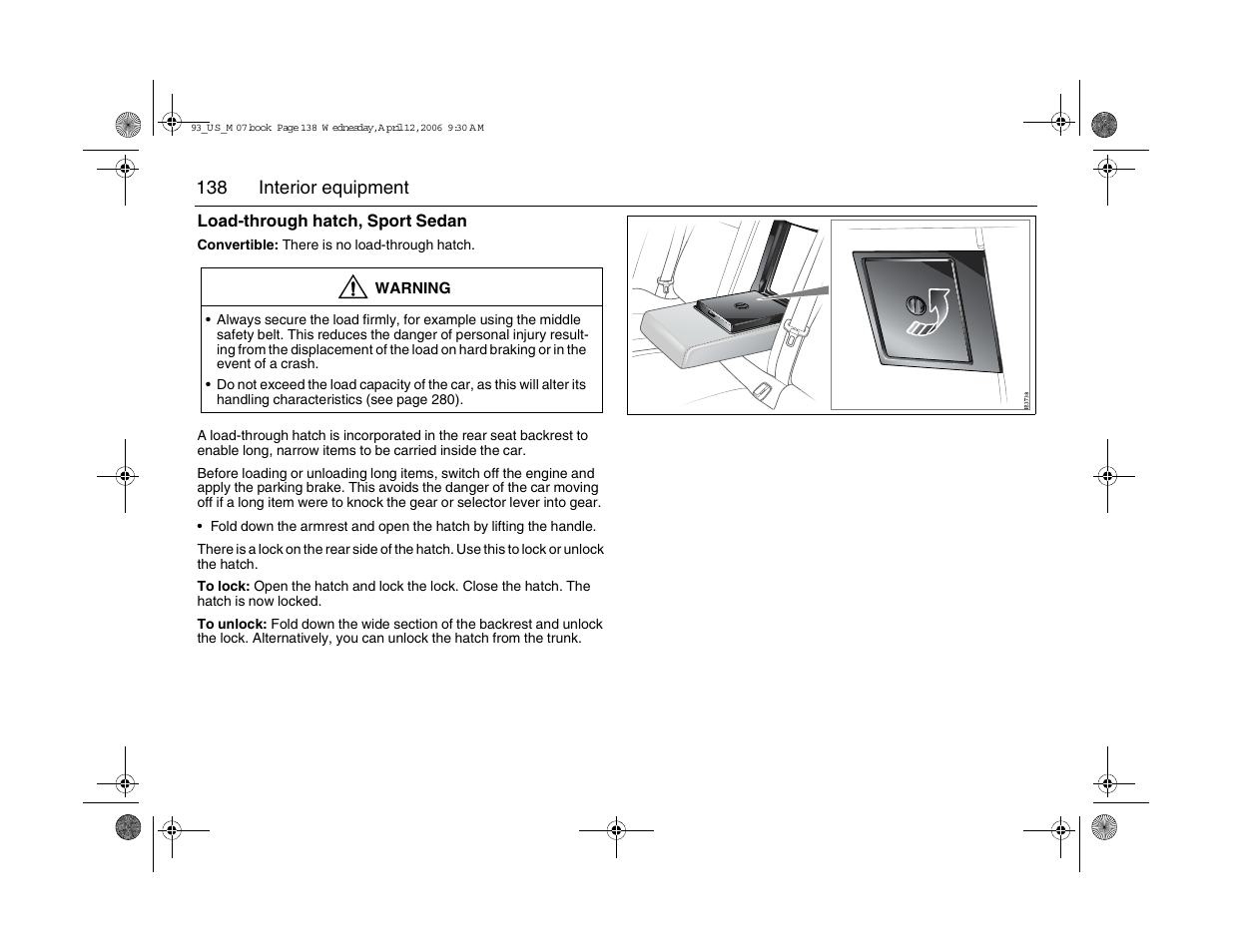Saab 2007 9-3 User Manual | Page 138 / 304