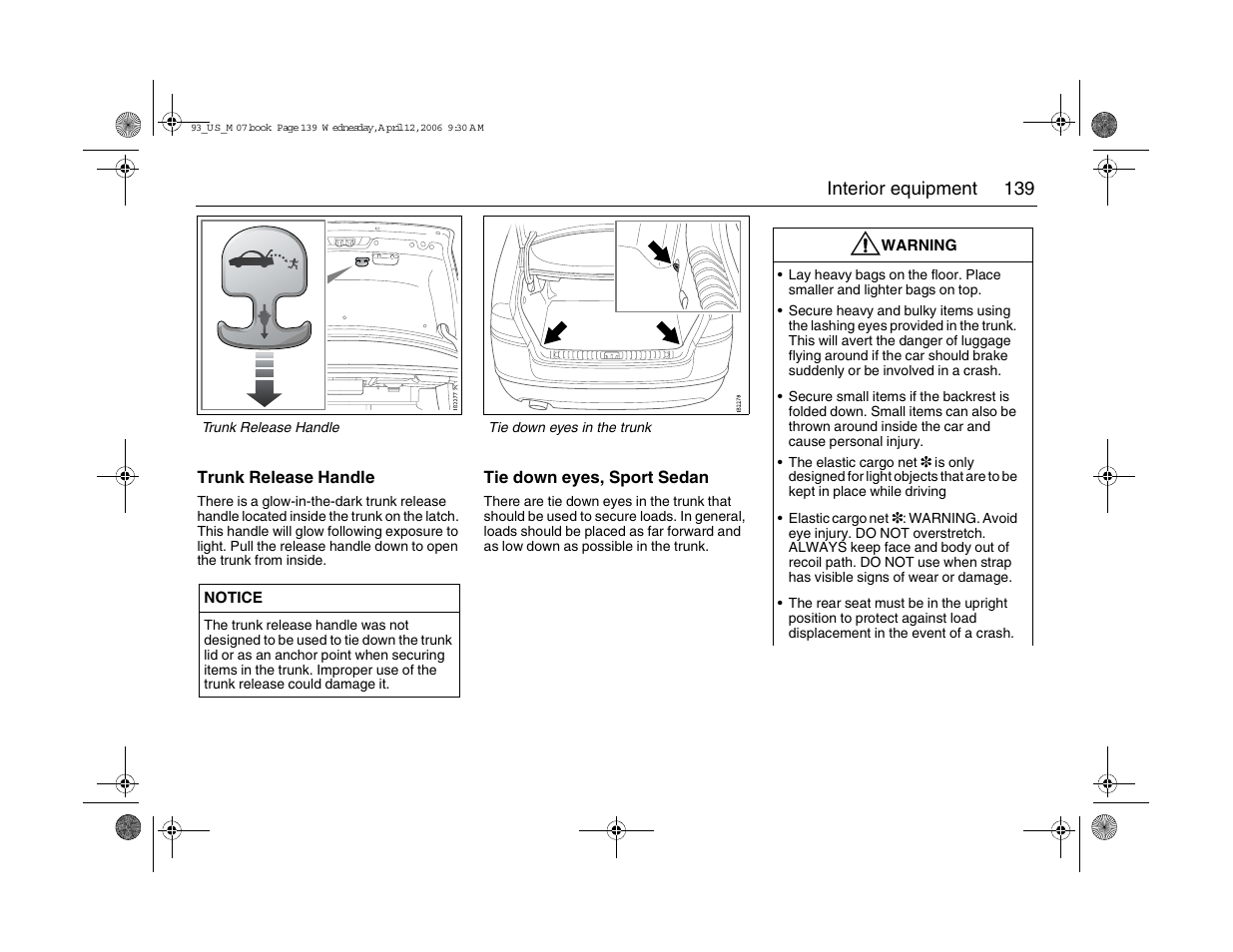 Saab 2007 9-3 User Manual | Page 139 / 304