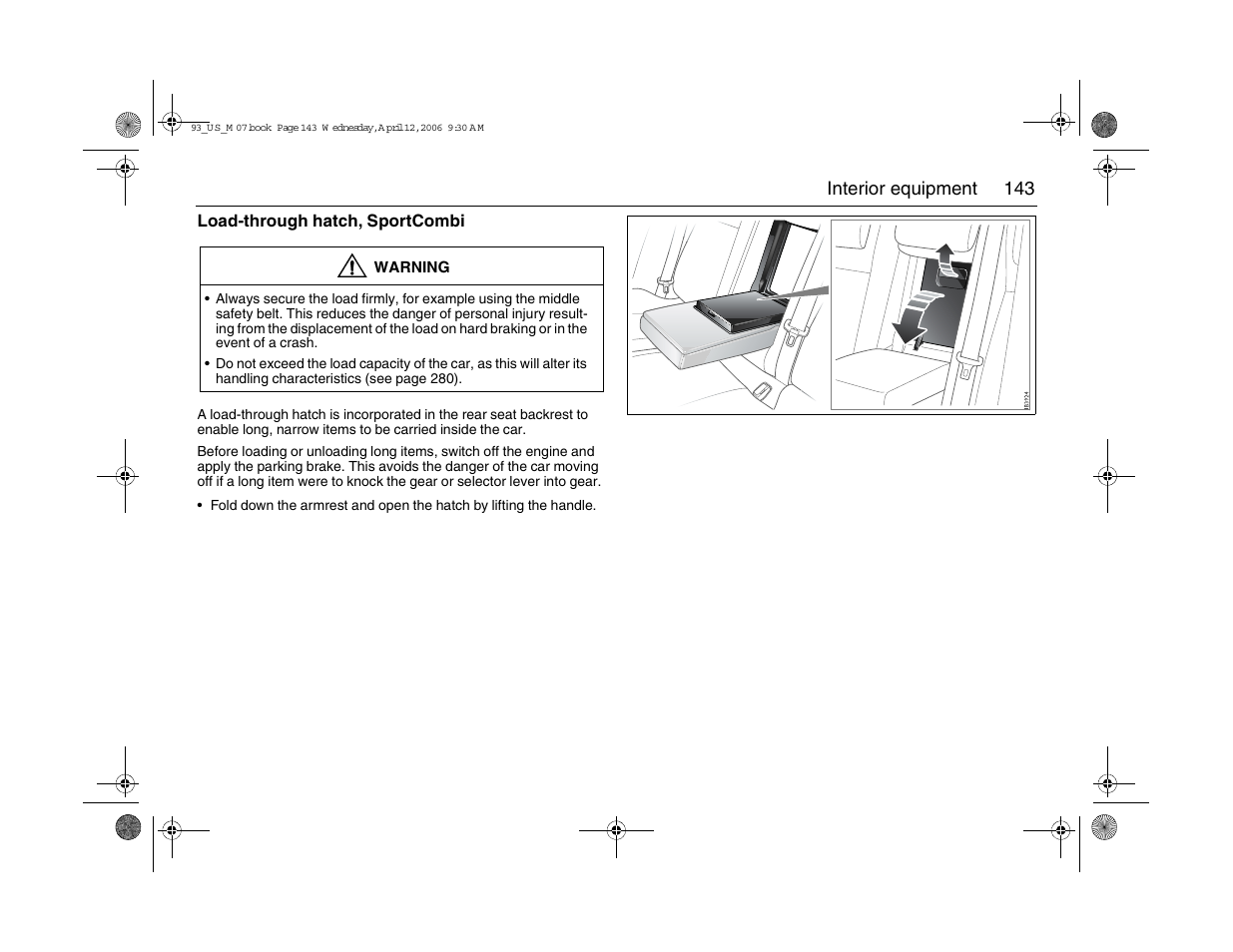 Saab 2007 9-3 User Manual | Page 143 / 304