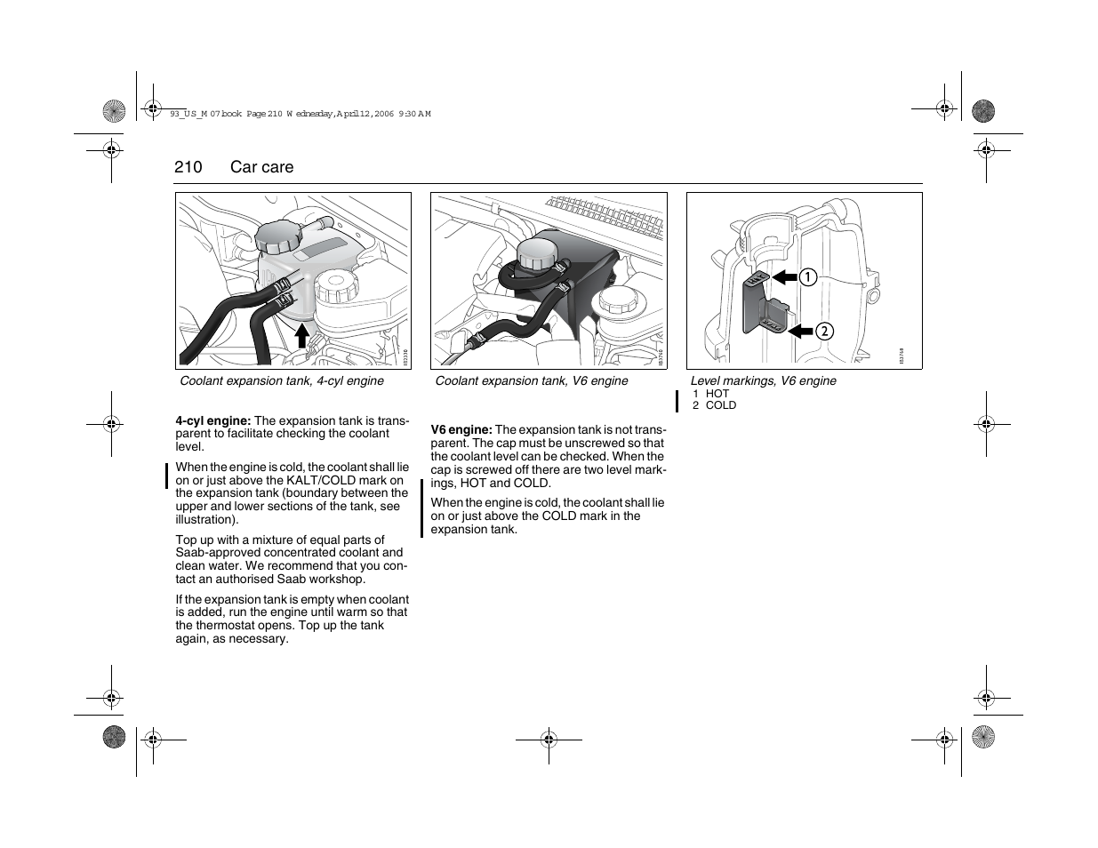 Saab 2007 9-3 User Manual | Page 210 / 304