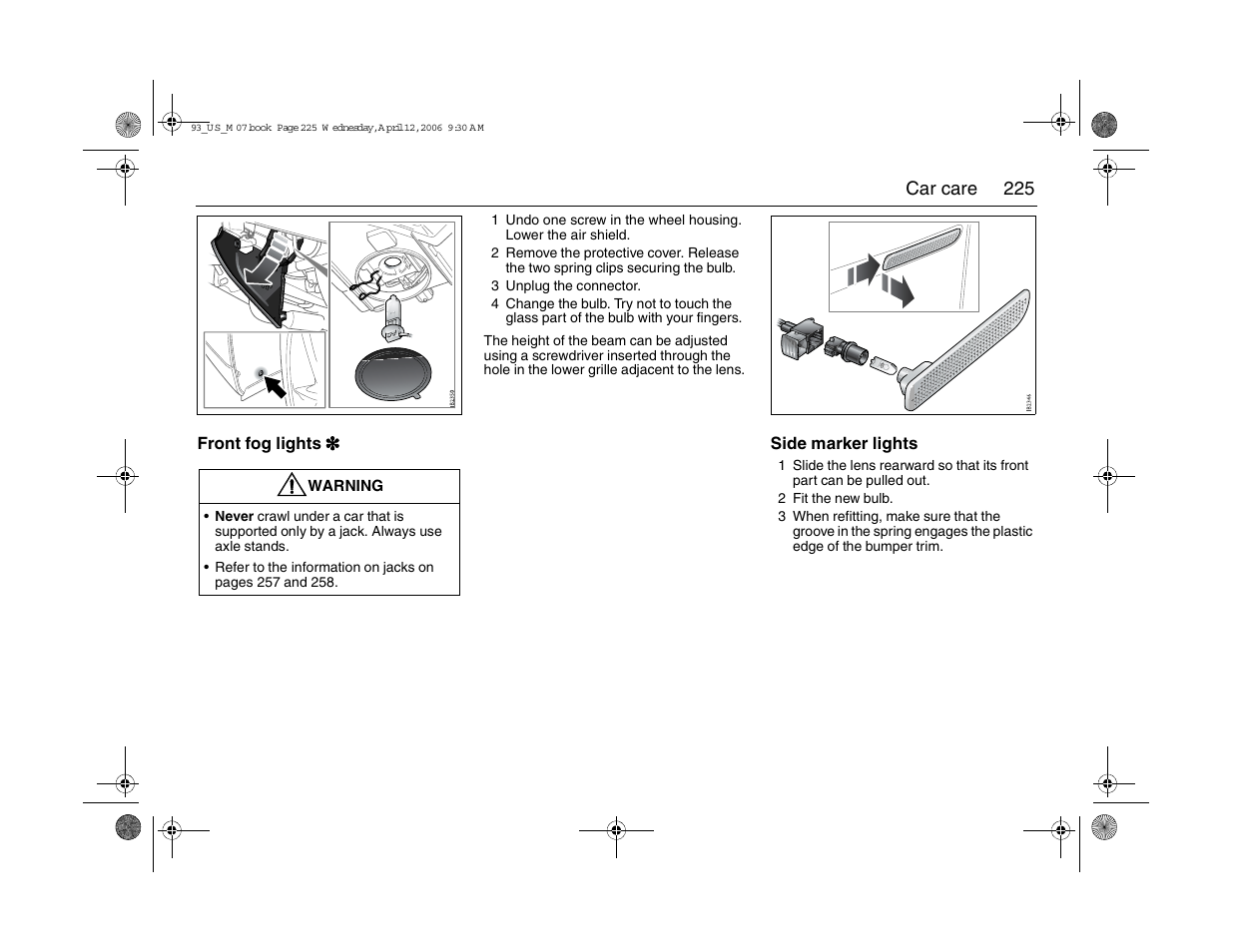 Saab 2007 9-3 User Manual | Page 225 / 304