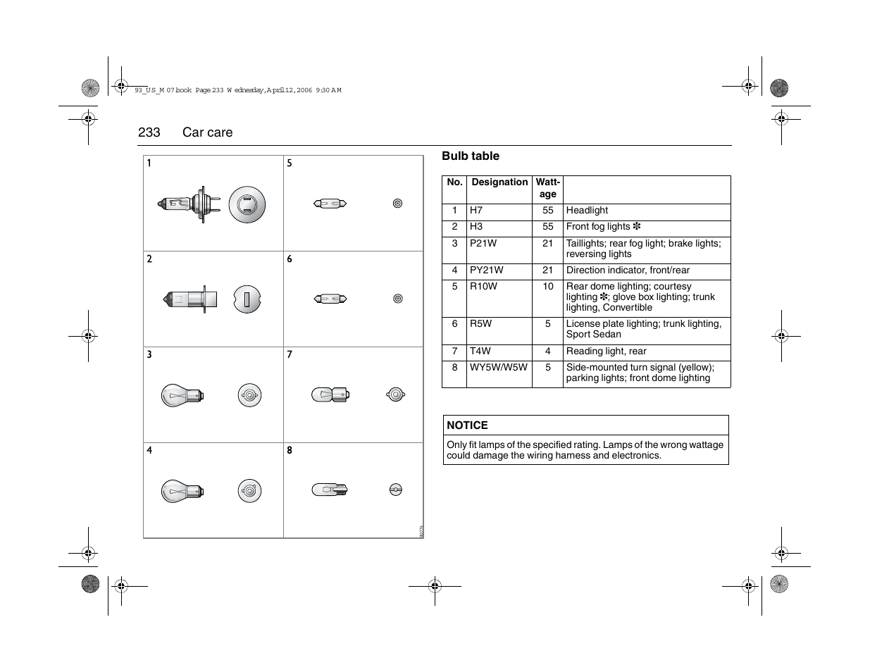 233 car care | Saab 2007 9-3 User Manual | Page 233 / 304