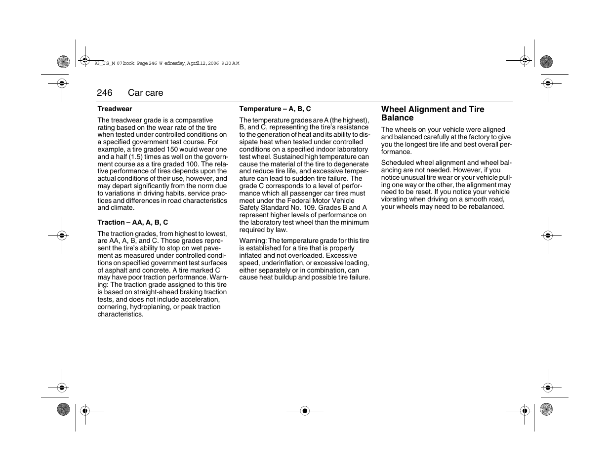 Saab 2007 9-3 User Manual | Page 246 / 304
