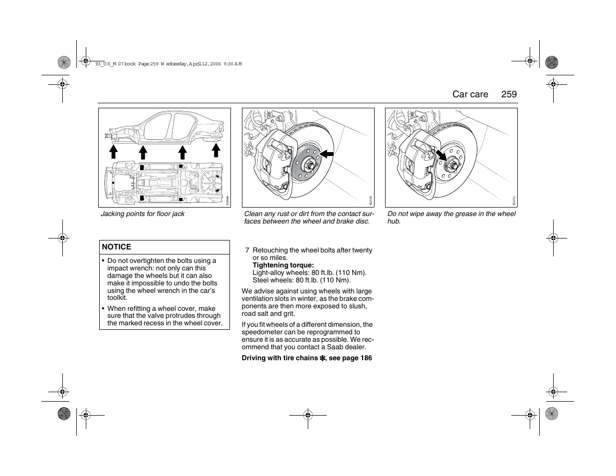 Saab 2007 9-3 User Manual | Page 259 / 304