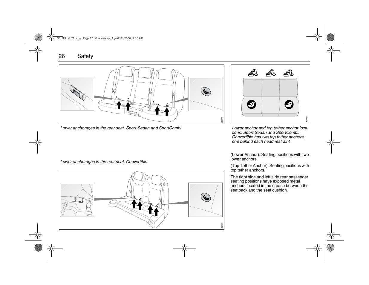 Saab 2007 9-3 User Manual | Page 26 / 304