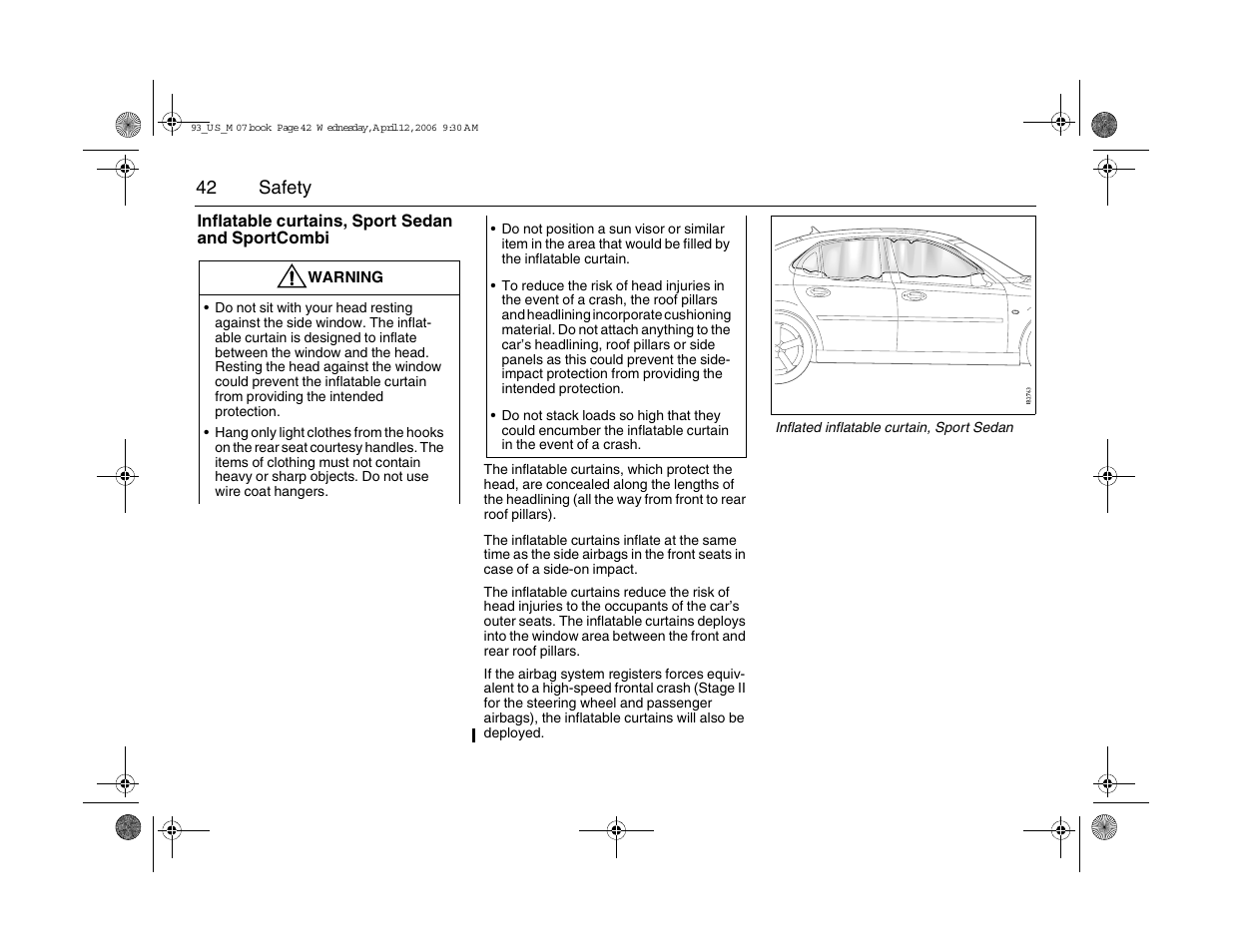 Saab 2007 9-3 User Manual | Page 42 / 304