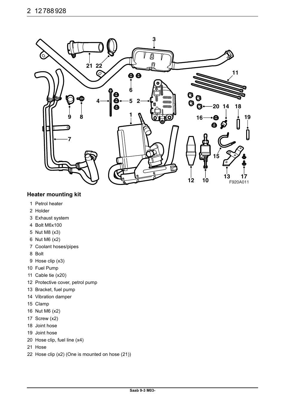 Saab 9-3 M03- User Manual | Page 2 / 16