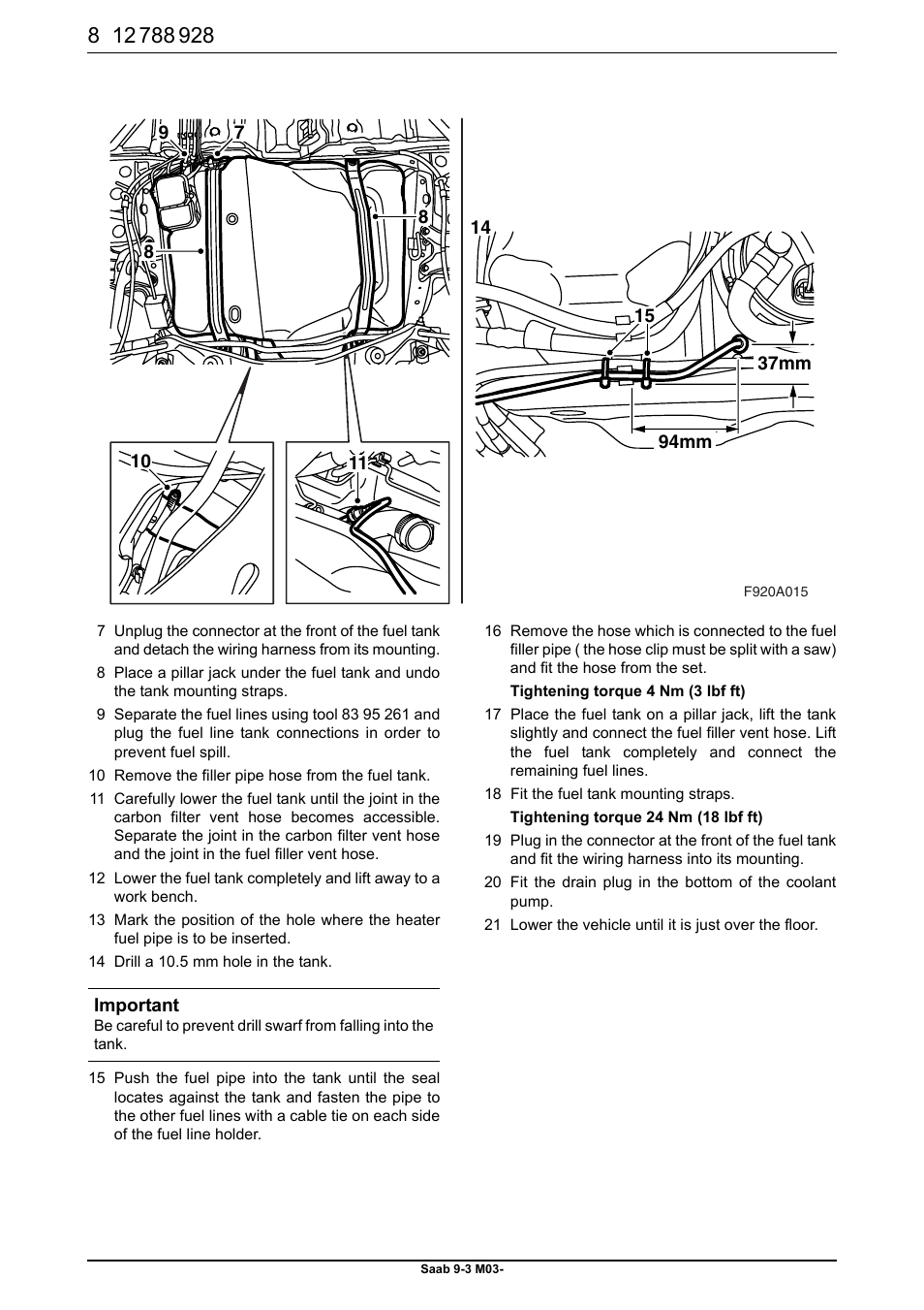 Saab 9-3 M03- User Manual | Page 8 / 16