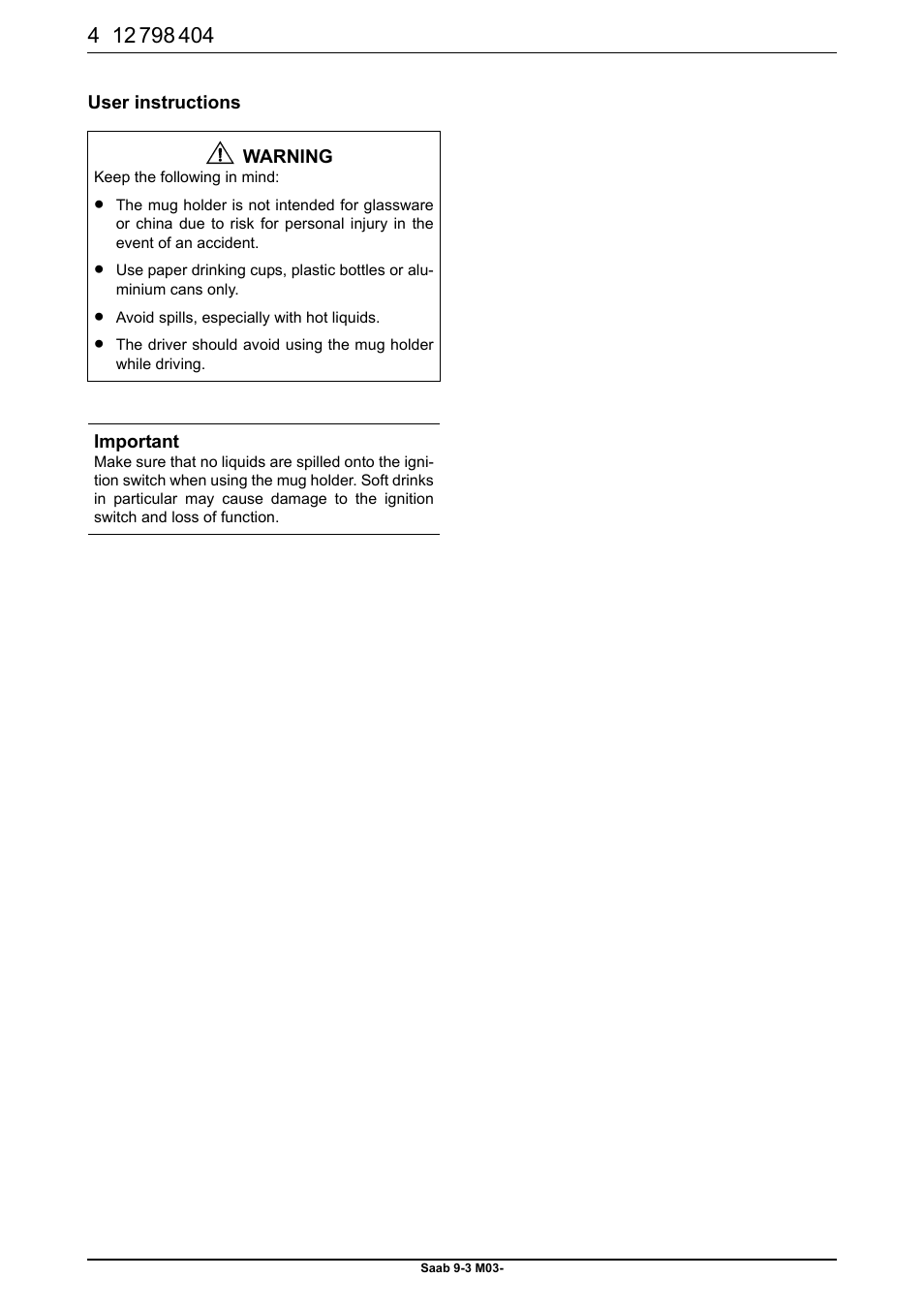 Saab 9-3 M03- User Manual | Page 4 / 4