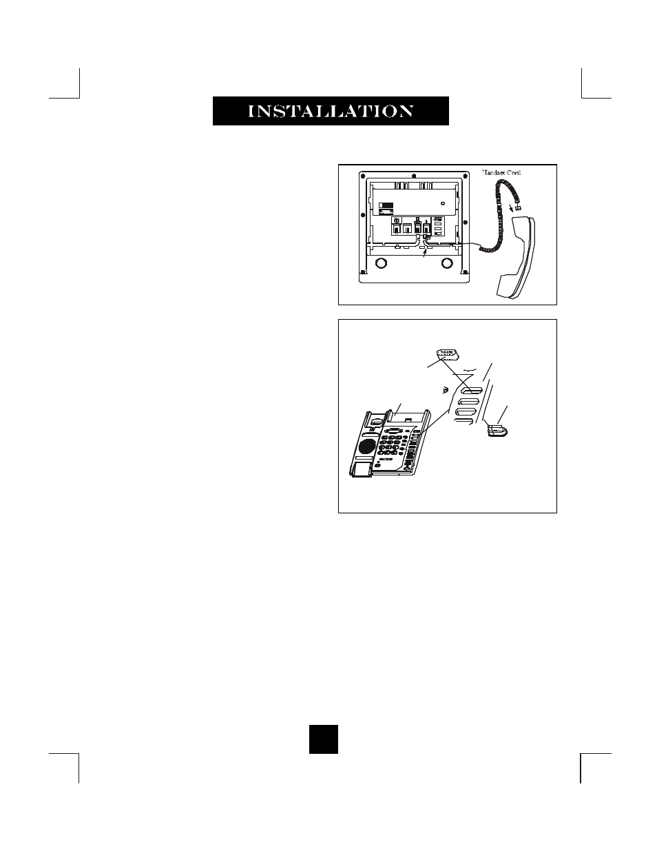 Connecting the handset cord, Installing the keycaps | Spectrum Brands SPECTRUM PLUS SP-550 User Manual | Page 19 / 70