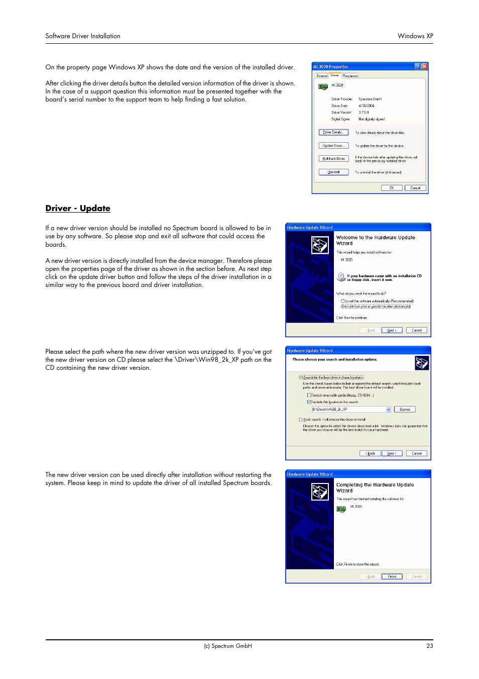 Driver - update | Spectrum Brands MI.20xx User Manual | Page 23 / 96