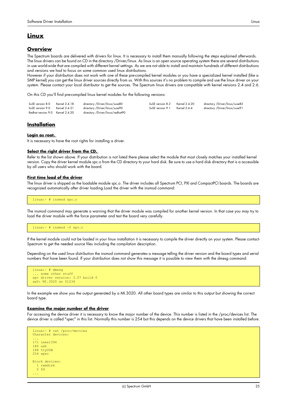 Linux, Overview, Installation | Overview installation | Spectrum Brands MI.20xx User Manual | Page 25 / 96