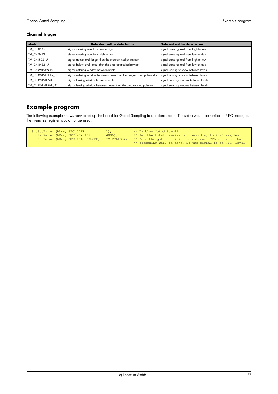 Example program | Spectrum Brands MI.20xx User Manual | Page 77 / 96