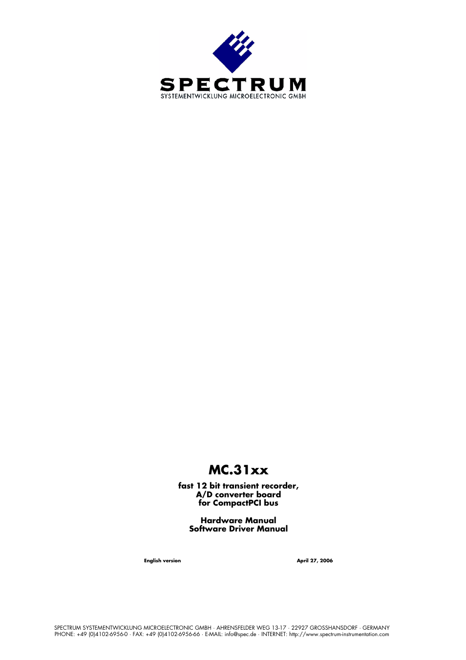 Spectrum Brands MC.31XX User Manual | 102 pages
