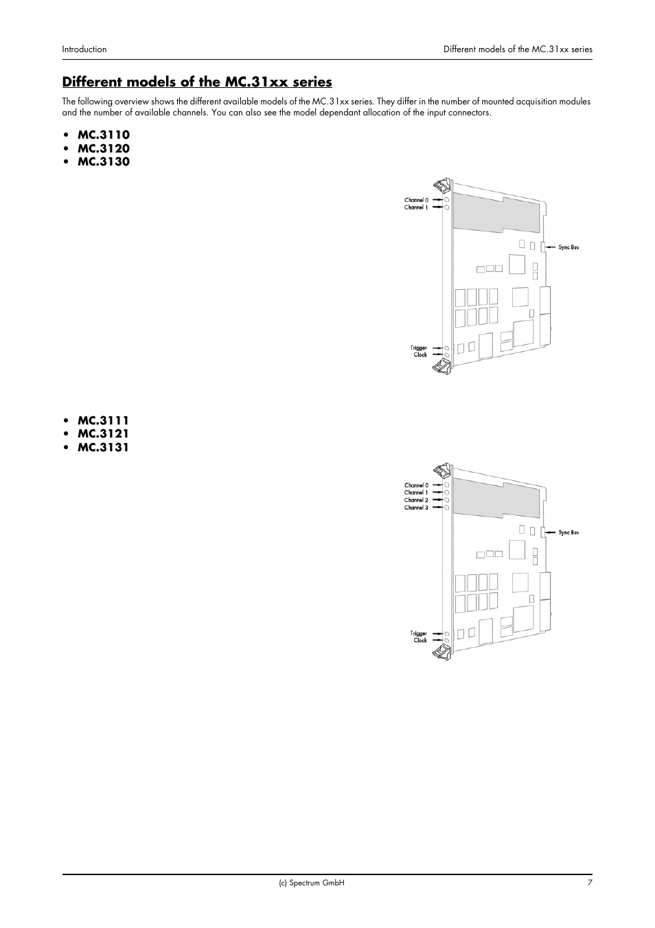 Different models of the mc.31xx series | Spectrum Brands MC.31XX User Manual | Page 7 / 102