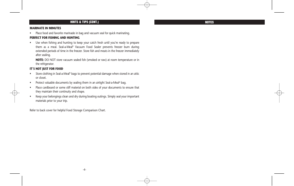 Seal-a-Meal VSB4-6 User Manual | Page 3 / 3